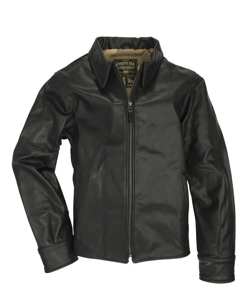 Cockpit USA CVW-9 Leather Souvenir Veteran Jacket L Top Gun Navy Far East Cruise - Image 2 of 4