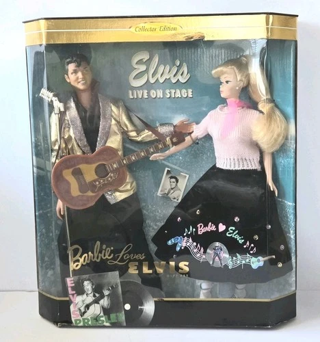 VINTAGE 1996 MATTEL BARBIE LOVES ELVIS COLLECTOR EDITION SET NRFB