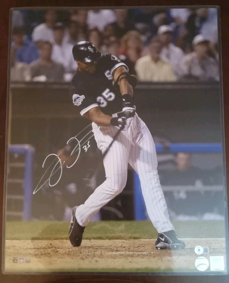 弗兰克·托马斯签名芝加哥白袜队16x20照片贝克特真品证明 — 第 2/3 张图片