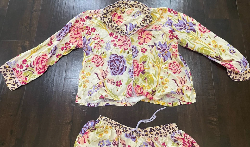 Conjunto corto de pijama floral POWDER para mujer flores grande L ropa de salón modal Foto 2 de 4