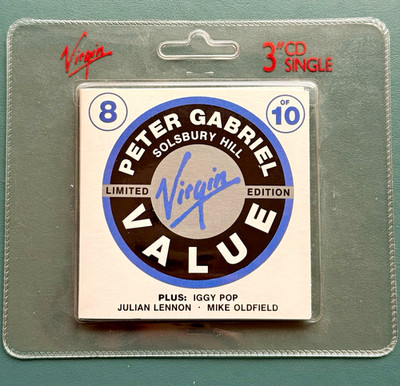 Peter Gabriel Solsbury Hill Virgin Value 8 VVCS8 3  CD 1990 NEW SEALED RARE