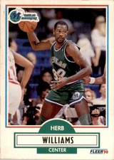 1990-91 Basketball Fleer Herb Williams Dallas Mavericks #45