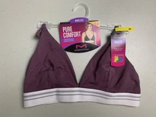 Maidenform DM031C Plum Medium M Wireless Triangle Bralette New Bra With Tags