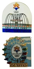 SALT LAKE 2002 Winter Olympic Games Pin Fountain and Ferris Wheel O.C. Tanner
