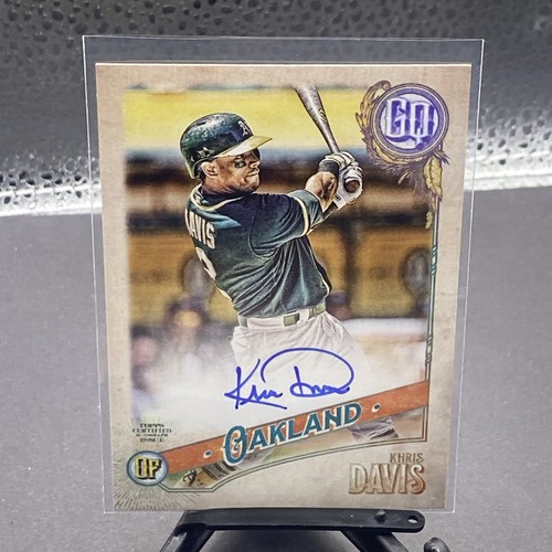 2018 Topps Gypsy Queen Khris Davis On Card Auto Autograph