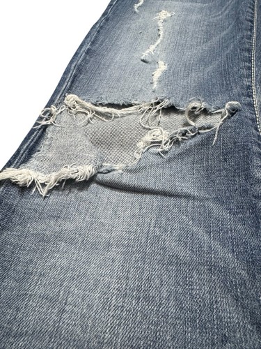 Jeans donna Guess Y2K vita bassa svasato denim taglia 27 patta tasca bottoni patta - Foto 11 di 21