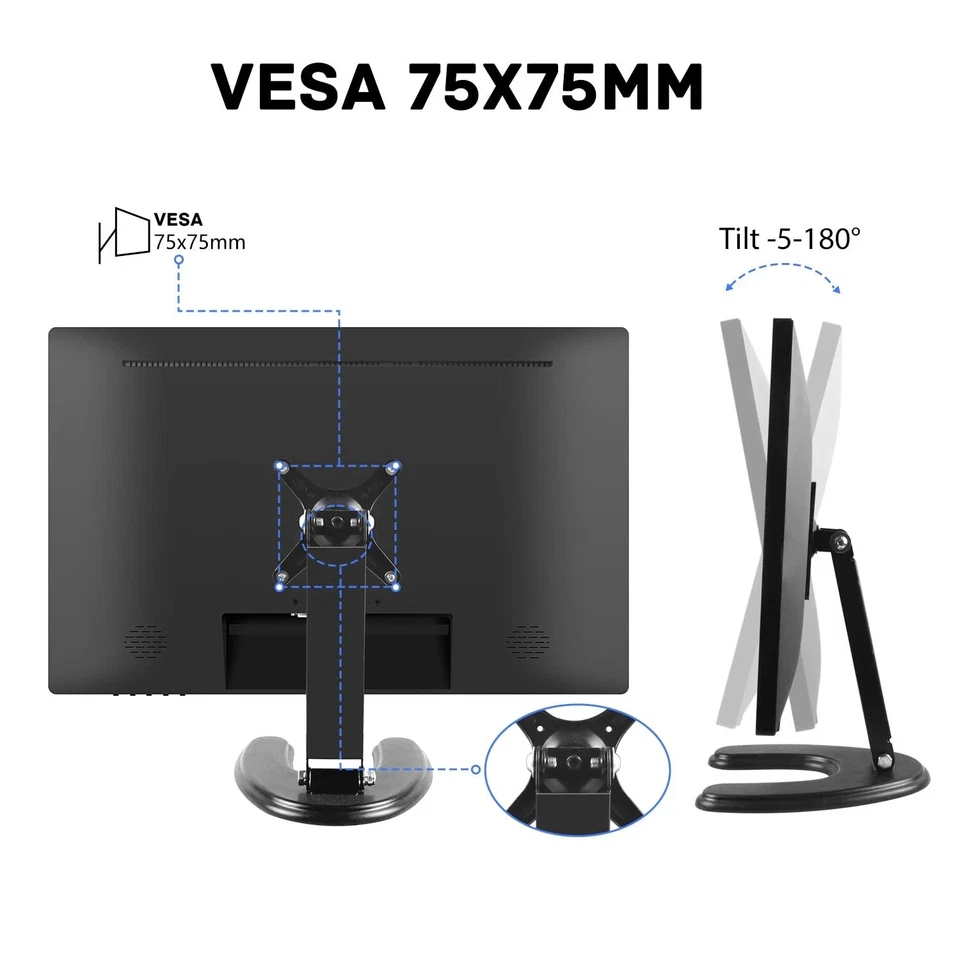 Monitor Pantalla Táctil 24 Pulgadas, Pantalla PC IPS FHD 1080P con HDMI y VGA Foto 4 de 4