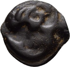 Kelten Gallien Gaul Potin  Bronze 16 mm/ 3 g Original Münze #TMA14