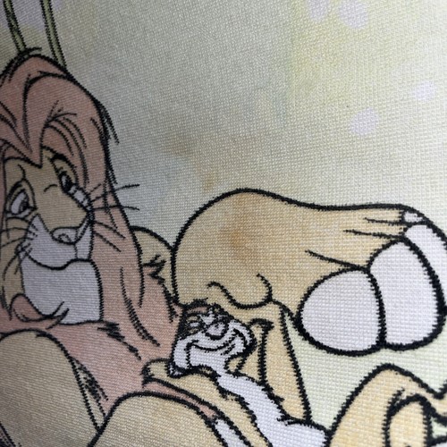 Vintage Disney Lion King Bath Beach Towel 90s Walt Disney Simba Timon Pumbaa - Picture 8 of 8