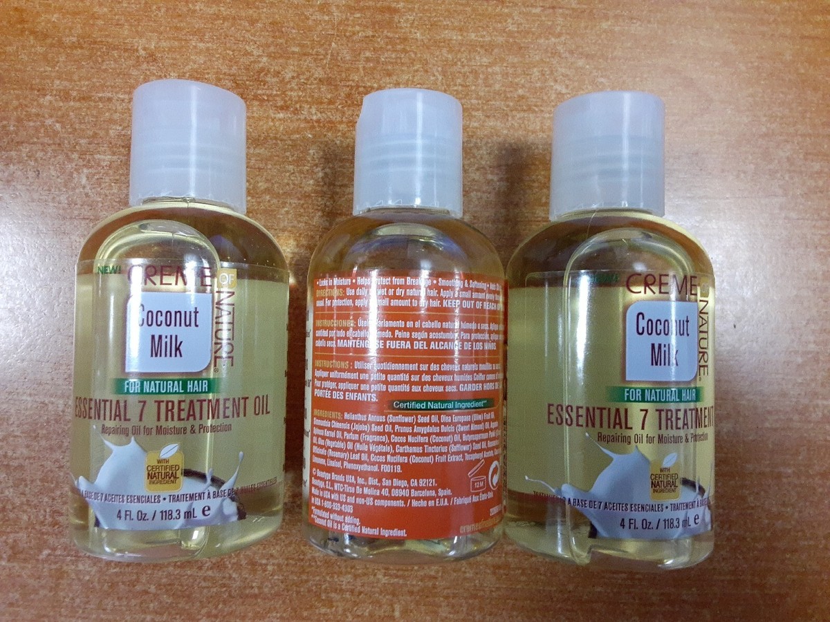 CREME OF NATURE Coconut Milk Essential 7 Treatment Oil (4oz) CREME OF NATURE Coconut Milk Essential 7 Treatment Oil (4oz)