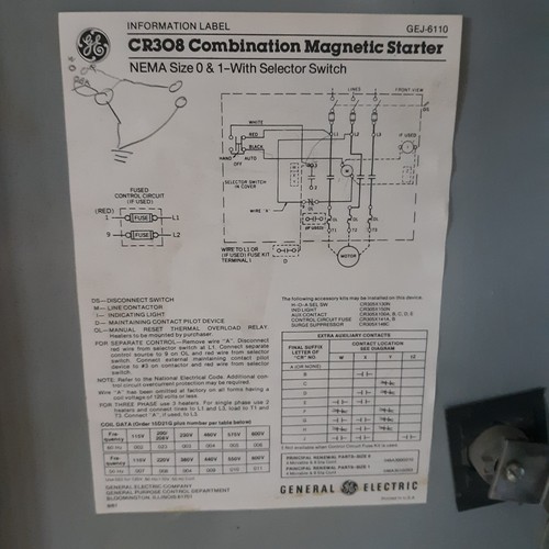 GE CR308 Kombi-Magnetstarter - Bild 2 von 8