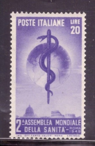 1949 Assemblea OMS Sanità 1 Valore MNH Italia Catalogo 607 Integro