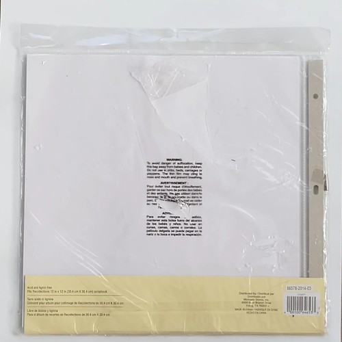 Recollections 12x12  Decorative Post Album 10 Top Loading Pages New In Pkg - Picture 2 of 3