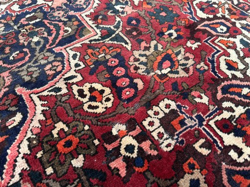 7x10 ANTIQUE HERIZ RUG handmade vintage oriental HAND-KNOTTED red real 6x9 8x10 - Picture 19 of 23