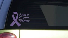 Lupus Warrior *I403* 6x7.5 inch Sticker decal purple awareness cure