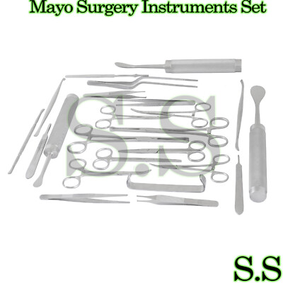 Basic Mayo Instruments 31 Pieces Mayo Surgery Instruments Set | eBay