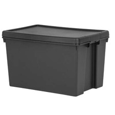 Wham Bam Black Heavy Duty Storage Box 62L Single 3-Pack 5-Pack10