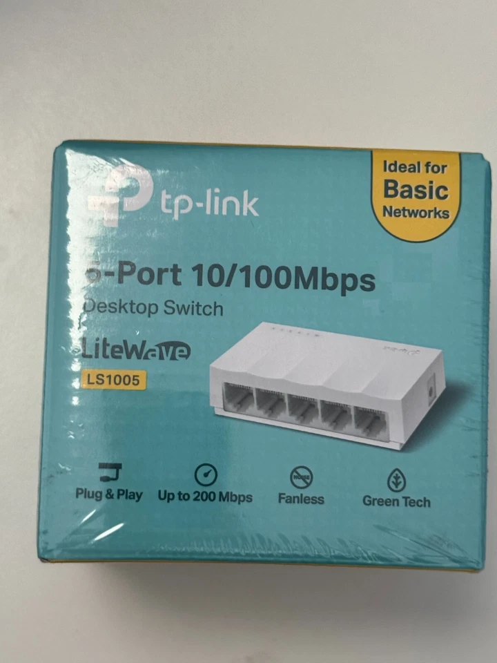 TP-LINK Switch Ethernet LS1005 – 5 Ports 10/100 Mbps – Plug & Play – Silencieux