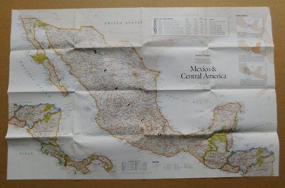 Mexico & Central America: Dividing Li- 2007 National Geographic Map - 31 x 20 in