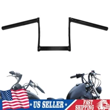 For Honda Yamaha Harley Suzuki 1" Z Drag Handlebar Bars w/ Risers Clamps Mount