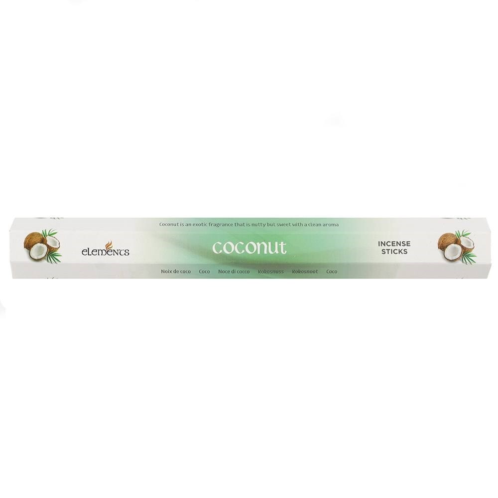 Coconut Incense Sticks - Elements Fragrant Aroma, 120 Sticks, Bulk Pack