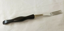 Cutco Turning Fork 1726 KC 3-Prong Brown Swirl Handle Made In USA GREAT COND.