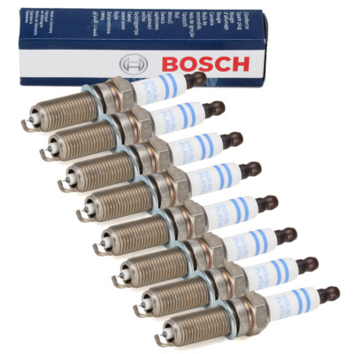 8x BOSCH 0242140512 YR6NPP332 Zündkerze für MERCEDES W212 W463 X164 W221 M273