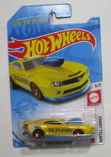 HOT WHEELS YELLOW 2010 '10 PRO STOCK CAMARO PICTIONARY LOGO'S L2593 GRY72 R6450