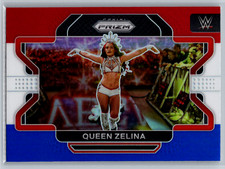 Queen Zelina Vega 2022 Panini Prizm WWE Red White Blue Prizm #44 Raw