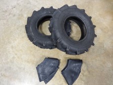 TWO New 5.00-10 Starmaxx R-1 Lug Tractor Tires & Tubes Farm Compact Tractors