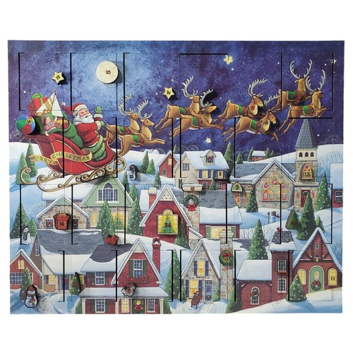 Byers Choice Santas Sleigh Advent Calendar Count Down To Christmas - Picture 8 of 21