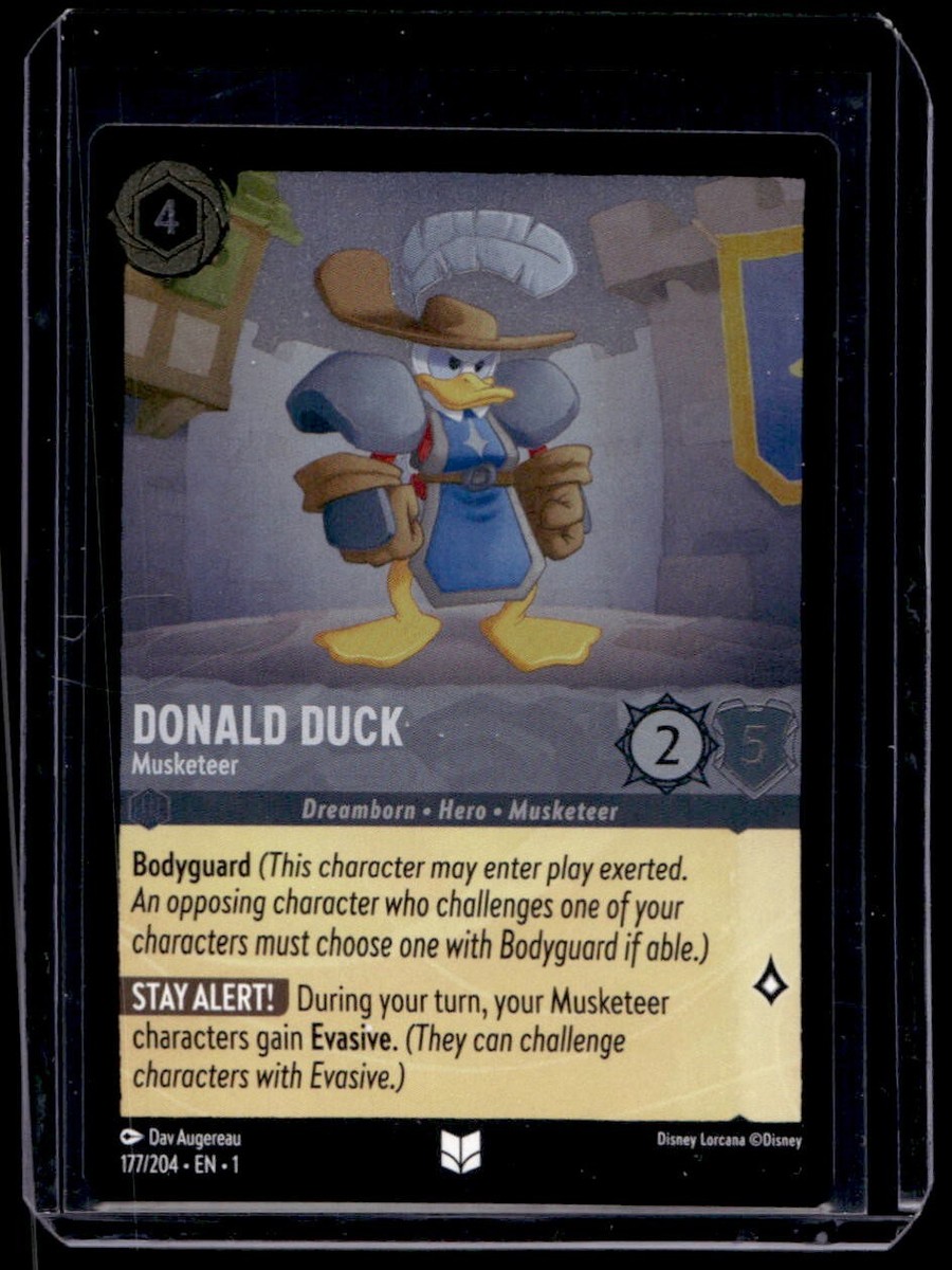ディズニーロルカナ Donald Duck - Musketeer Disney Lorcana The First Chapter Donald Duck Musketeer Foil 177