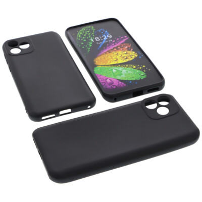 Hülle für Oscal C20 / C20 Pro Tasche Schutz Handytasche TPU Gummi Case Schwarz