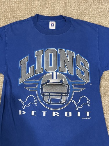 Rare Detroit Lions NFL Vintage 95 Graphic T shirt Size L Logo 7 Single Stitch - Picture 3 of 7