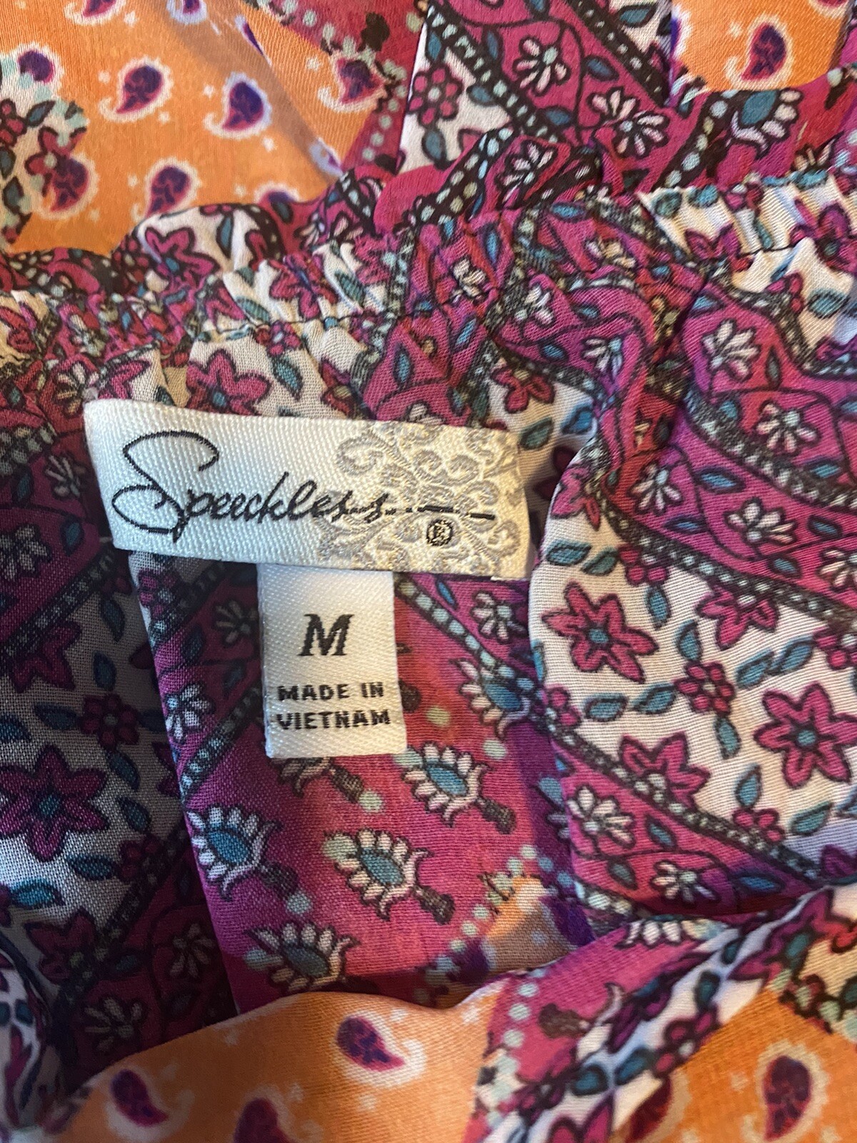 Speechless size M patchwork Multi Colored Spaghet… - image 6