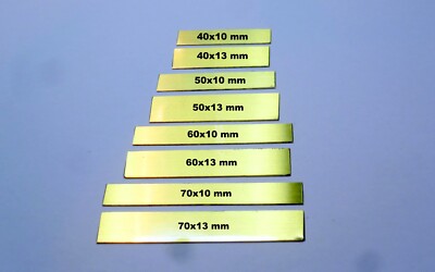 Namenschilder aus rein Messing incl. Gravur  Jede Größe 3,10   selbstklebend.  