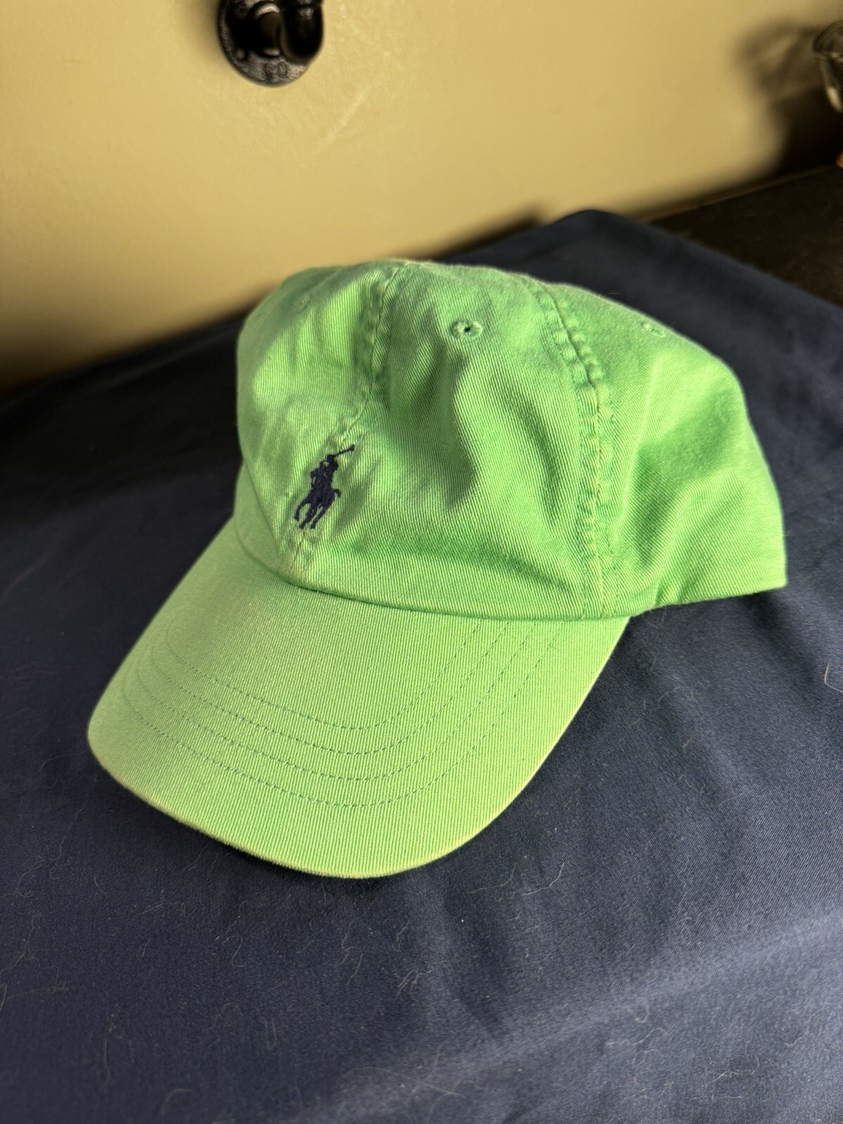 Cappello Polo Vintage Polo Ralph Lauren Logo Verde Navy Pony
