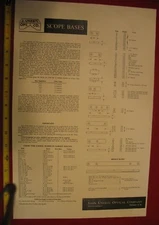 Unertl Scope Base Chart with Mounting Applications & Dimensions