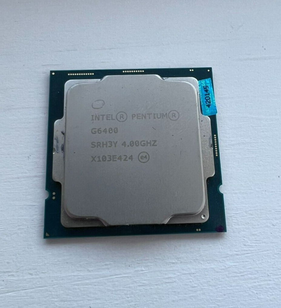 Gold G6400 Intel Pentium Gold Socket Intel Pentium Gold G6400