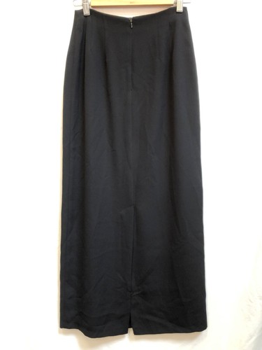 Witchery 90s Skirt Modern Aus 6 8 S Vintage Black Straight Minimal Midi - Picture 2 of 10