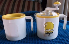 1980's Donvier Vintage Half-Pint Hand Crank Ice Cream Maker & Extra Container