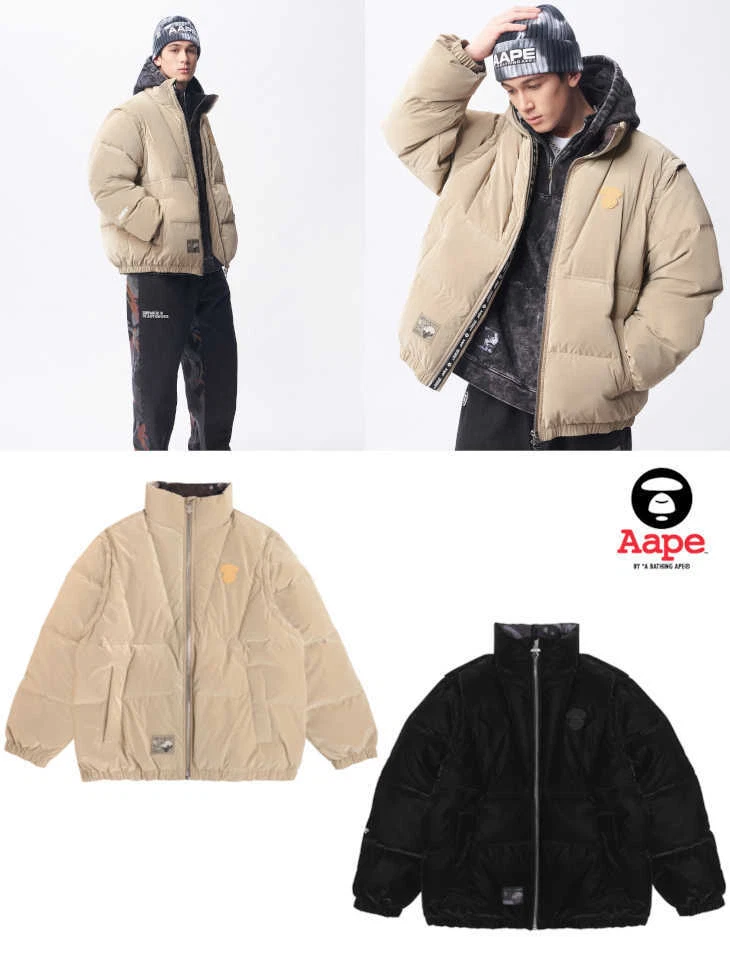 AAPE BY A BATHING APE Men's Detachable Sleeve Down Jacket 2023 FW AAPDNM7603XXL