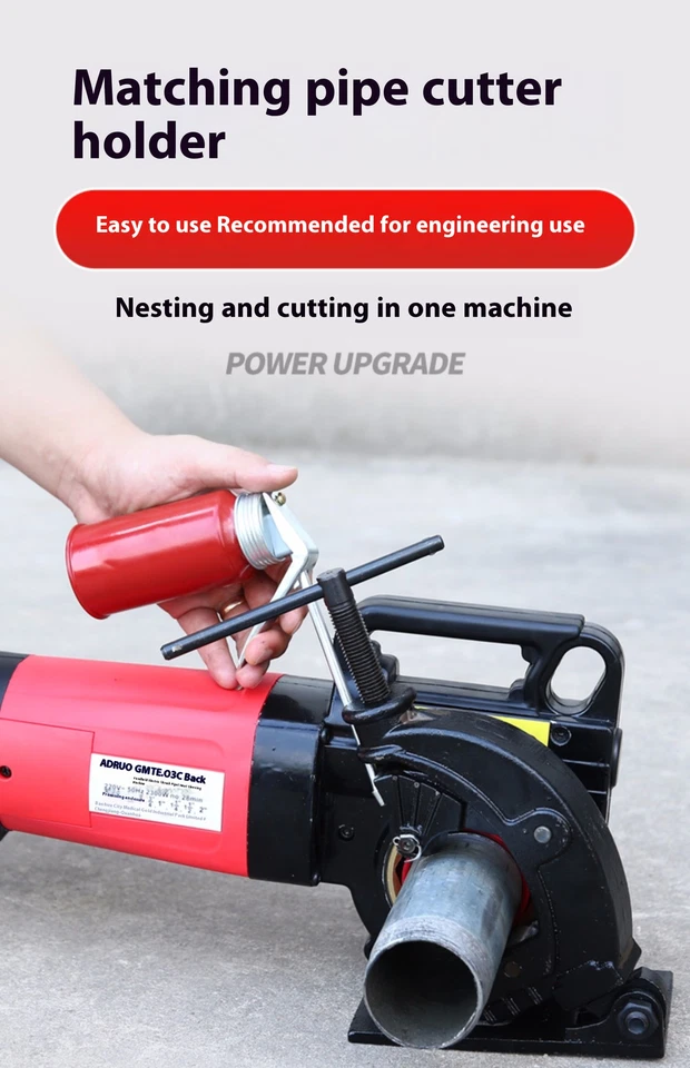 Electric Wire Sleeving Machine Water Pipe Galvanized Pipe Opening Machine - Image 3 of 4