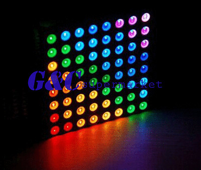 5mm 8*8 8x8 Full Colour RGB LED Dot Matrix Display Module Common Anode