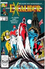 EXCALIBUR #1 NM Signed 2X Chris Claremont/Alan Davis 1988 X-Men Spin-Off