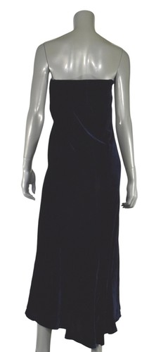 Women's Ralph Lauren Black Label Vintage Strapless Velvet Maxi Dress New $798 - Picture 2 of 3