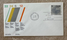 Canada FDC SC# 585p 1972 Cartography SN cover, GT2 tagged (Large  2  cancel)