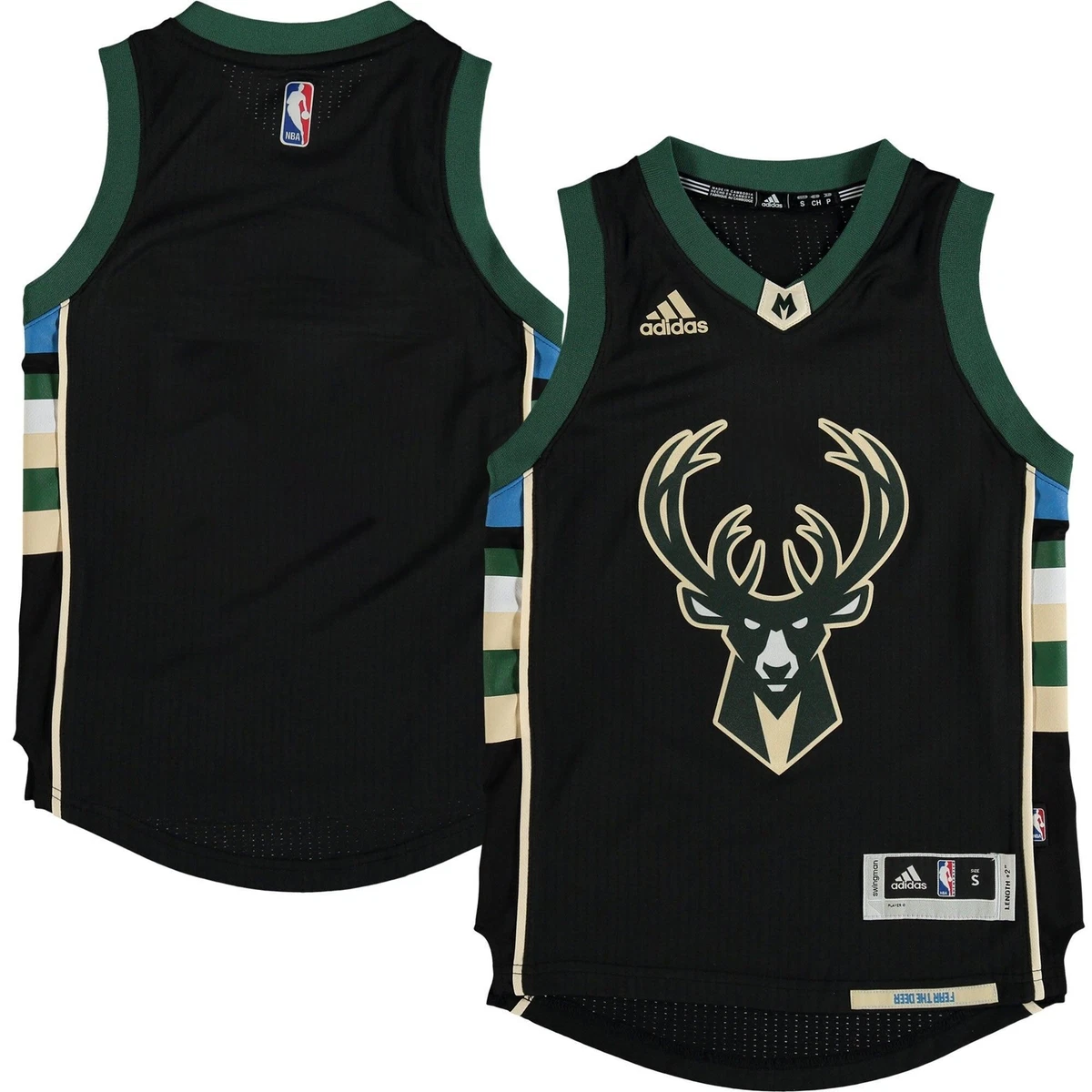 A74056] Mens Adidas Milwaukee Bucks Swingman Jersey