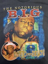 Notorious BIG Mo Money No Problems Modern Boot AOP Shirt - Size Large