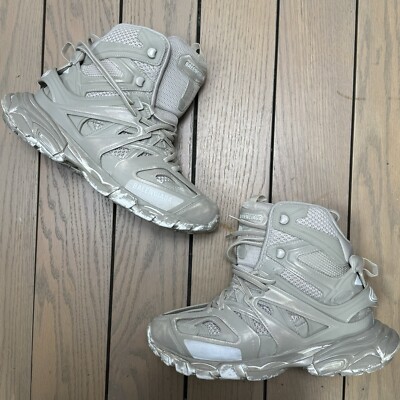 Balenciaga Track Hiking Boots Faded Beige Mens US Size 8